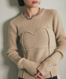 ANOTHER S | ビスチェデザインリブニットトップス(Tシャツ/カットソー)