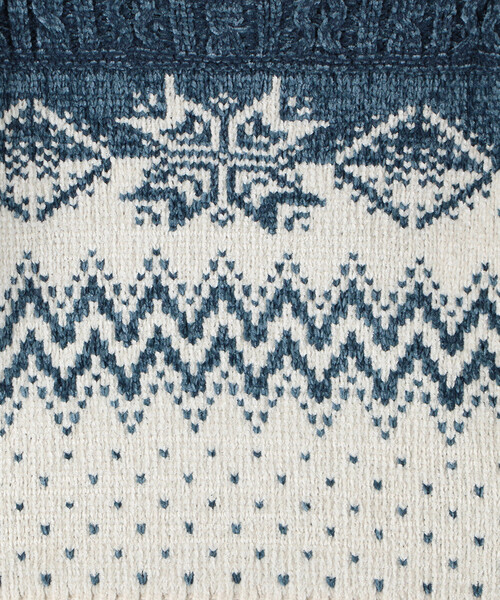 COMME CA ISM(コムサイズム)の「雪柄プルオーバーニット(ニット/セーター・キッズ・グレイッシュベージュ/ターコイズブルー/ネイビー・120cm/130cm/150cm)」の8枚目の写真