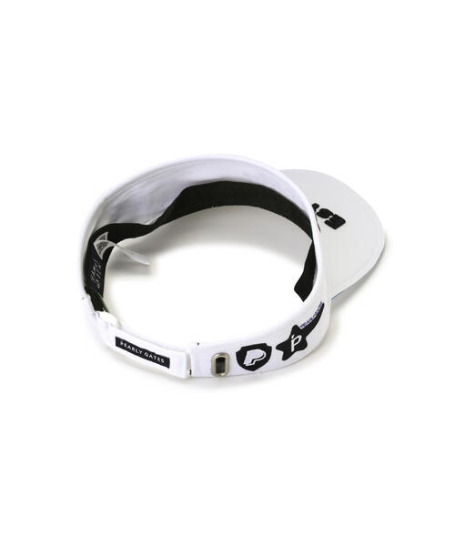 PEARLY GATES（パーリーゲイツ）の「【PEARLY GATES】New Historyロゴ リサイクルツイルバイザー (UNISEX)（サンバイザー・レディース・ホワイト/ネイビー・FREE）」の4枚目の写真