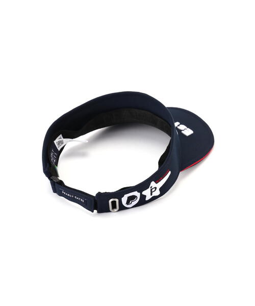 PEARLY GATES（パーリーゲイツ）の「【PEARLY GATES】New Historyロゴ リサイクルツイルバイザー (UNISEX)（サンバイザー・レディース・ホワイト/ネイビー・FREE）」の12枚目の写真