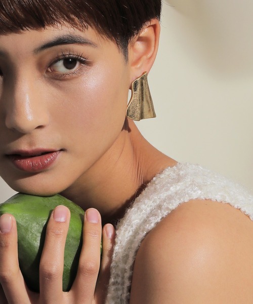 レトロ モダン モチーフ ビンテージ風 ピアス（ピアス（両耳用