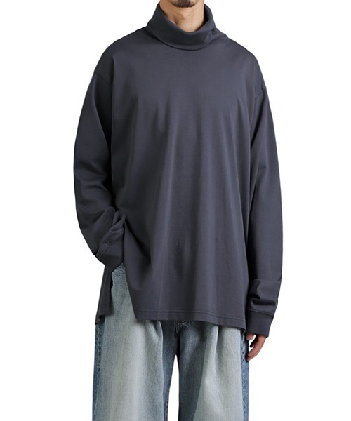 URU（ウル）の「URU / ウル : TURTLE NECK L/S TEE : 24FUC06[COR]（Tシャツ/カットソー・メンズ・グレー系その他・2）」の5枚目の写真