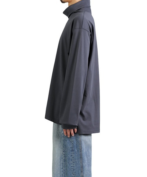 URU（ウル）の「URU / ウル : TURTLE NECK L/S TEE : 24FUC06[COR]（Tシャツ/カットソー・メンズ・グレー系その他・2）」の6枚目の写真