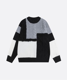 U:UME([)Dinasour Pattern Fringe Sweater(jbg/Z[^[)