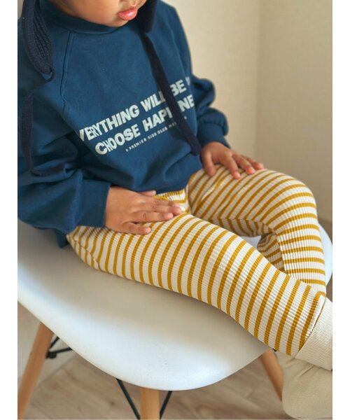 p.premier(ピードットプルミエ)の「ヘビロテしたくなるストレッチリブレギンス(その他パンツ・キッズ・チャコール/イエロー/ブルー/グレー/カーキ/ピンク/グリーン・70/80/90/100/110/120)」の14枚目の写真