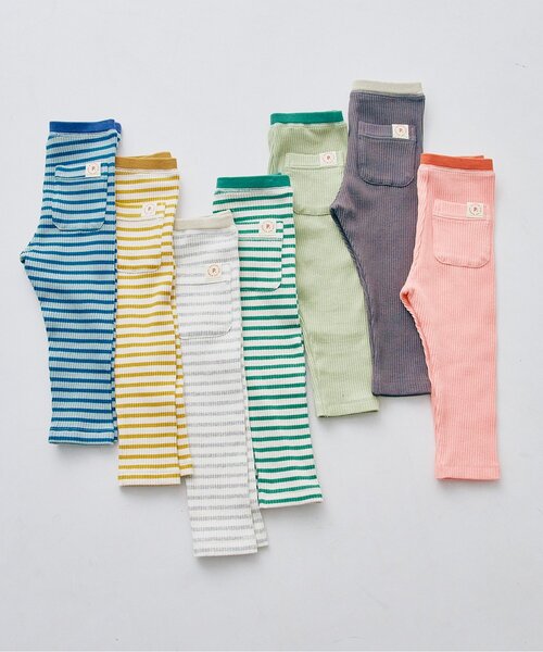 p.premier(ピードットプルミエ)の「ヘビロテしたくなるストレッチリブレギンス(その他パンツ・キッズ・チャコール/イエロー/ブルー/グレー/カーキ/ピンク/グリーン・70/80/90/100/110/120)」の15枚目の写真