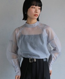 cheriella（シェリエラ）の「【cheriella】オーガンジーボリュームスリーブブラウス ORGANZA VOLUME SLEEVE BLOUSE（シャツ/ブラウス）」