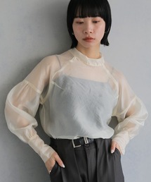 cheriella | 【cheriella】オーガンジーボリュームスリーブブラウス ORGANZA VOLUME SLEEVE BLOUSE(シャツ/ブラウス)
