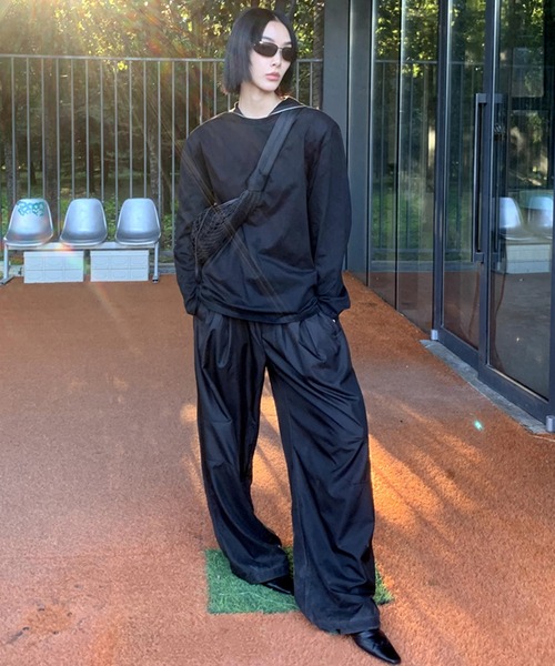 chuclla（チュクラ）の「【LONSLAN】サイドダーツ ボリュームイージーパンツ CHLONW25s008（その他パンツ・レディース・ブラック/ダークブラウン・S/L/M）」の21枚目の写真
