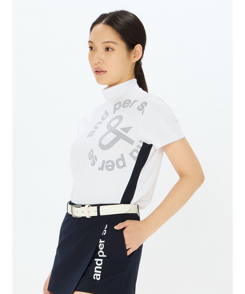 アンパスィ ショート丈トップス モックネック レディース サイズM アンパスィ モックネック アンパスィ ショート丈トップス モックネック