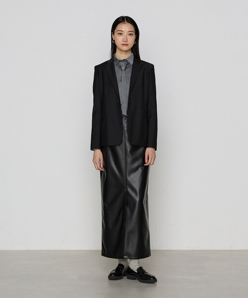 COMME CA（コムサ）の「【セットアップ対応】ブライトリートロ シングルジャケット（テーラードジャケット・レディース・トップグレー/ブラック・7号/11号/9号）」の8枚目の写真