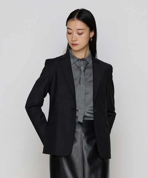 COMME CA（コムサ）の「【セットアップ対応】ブライトリートロ シングルジャケット（テーラードジャケット・レディース・トップグレー/ブラック・7号/11号/9号）」の10枚目の写真