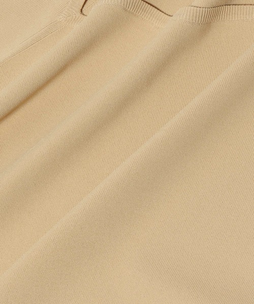 COLUMN（コラム）の「COLUMN / スクエアデコルテニット（ニット/セーター・レディース・オフホワイト/ブラック/ライトベージュ・FREE）」の6枚目の写真