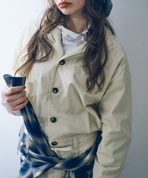 RNA（アールエヌエー）の「O0735 ルーズシャツオールインワン（つなぎ/オールインワン・レディース・ブルー/ライトベージュ/ピンク・MEDIUM）」の14枚目の写真