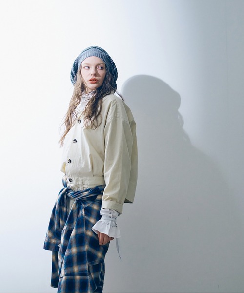 RNA（アールエヌエー）の「O0735 ルーズシャツオールインワン（つなぎ/オールインワン・レディース・ブルー/ライトベージュ/ピンク・MEDIUM）」の15枚目の写真