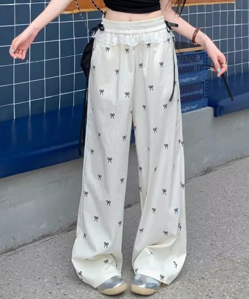 sevens（セブンズ）の「【sevens】PT リボンウエストフリルパンツ（その他パンツ・レディース・ブラック/ベージュ・FREE）」の6枚目の写真