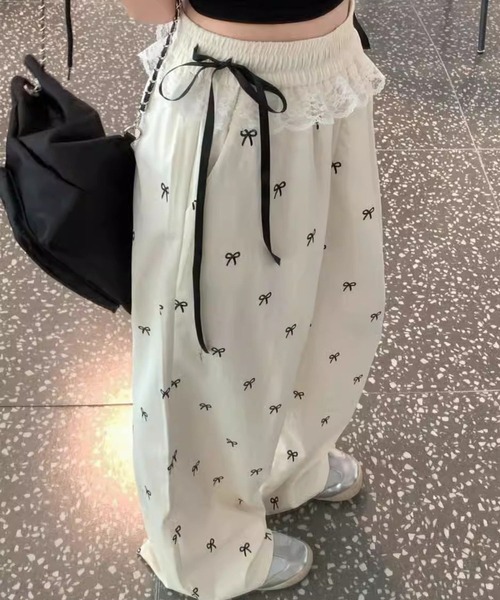 sevens（セブンズ）の「【sevens】PT リボンウエストフリルパンツ（その他パンツ・レディース・ブラック/ベージュ・FREE）」の9枚目の写真