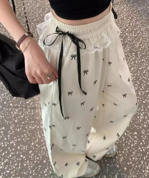 sevens（セブンズ）の「【sevens】PT リボンウエストフリルパンツ（その他パンツ・レディース・ブラック/ベージュ・FREE）」の11枚目の写真