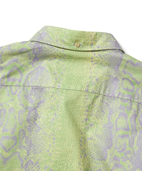 thisisneverthat(ディスイズネバーザット)の「Python S/S Shirt(シャツ/ブラウス・メンズ・ダークネイビー/ライトグリーン・S/M/L/XL)」の4枚目の写真
