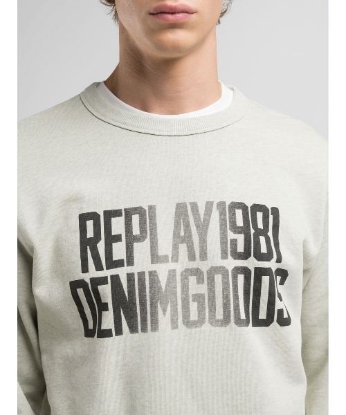 REPLAY（リプレイ）の「レタリングプリントスウェットシャツ（スウェット・メンズ・ミント・X-LARGE/LARGE/MEDIUM/SMALL）」の3枚目の写真