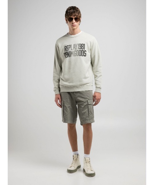 REPLAY（リプレイ）の「レタリングプリントスウェットシャツ（スウェット・メンズ・ミント・X-LARGE/LARGE/MEDIUM/SMALL）」の5枚目の写真