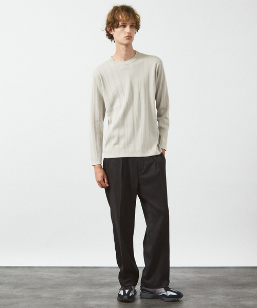 ABAHOUSE（アバハウス）の「ドレープ ウール インタック スラックス / ワイドストレート（その他パンツ・メンズ・ブラック/グレイッシュベージュ/チャコールグレー・44/46/48）」の19枚目の写真