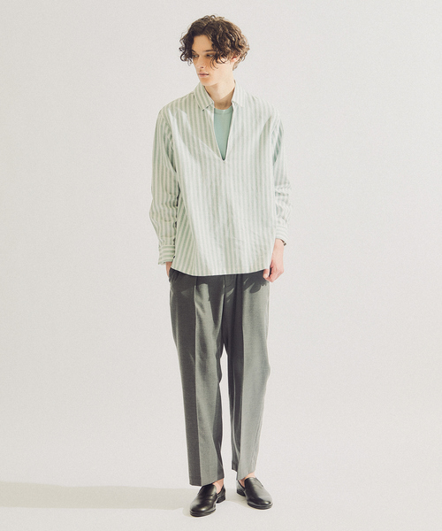 ABAHOUSE（アバハウス）の「ドレープ ウール インタック スラックス / ワイドストレート（その他パンツ・メンズ・ブラック/グレイッシュベージュ/チャコールグレー・44/46/48）」の20枚目の写真