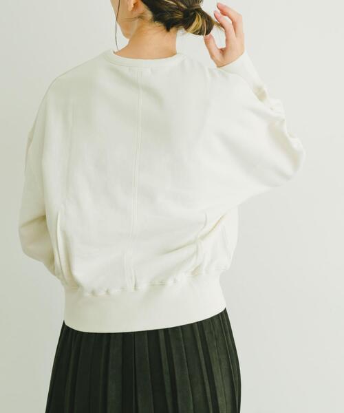 ITEMS URBANRESEARCH（アイテムズ アーバンリサーチ）の「クルーネックドルマンスウェット（スウェット・レディース・グレー系その他/ダークブラウン/オフホワイト・FREE）」の15枚目の写真