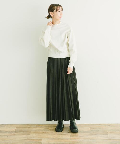 ITEMS URBANRESEARCH（アイテムズ アーバンリサーチ）の「クルーネックドルマンスウェット（スウェット・レディース・グレー系その他/ダークブラウン/オフホワイト・FREE）」の16枚目の写真