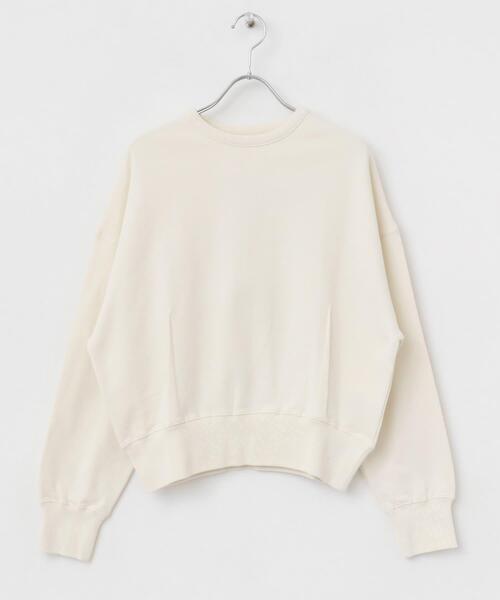 ITEMS URBANRESEARCH（アイテムズ アーバンリサーチ）の「クルーネックドルマンスウェット（スウェット・レディース・グレー系その他/ダークブラウン/オフホワイト・FREE）」の17枚目の写真