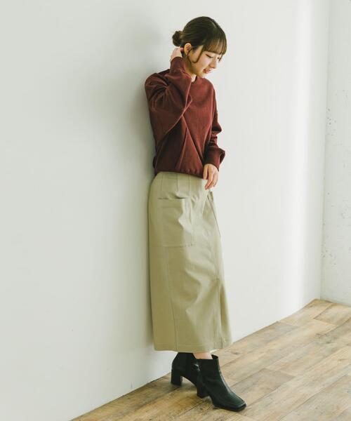 ITEMS URBANRESEARCH（アイテムズ アーバンリサーチ）の「クルーネックドルマンスウェット（スウェット・レディース・グレー系その他/ダークブラウン/オフホワイト・FREE）」の22枚目の写真