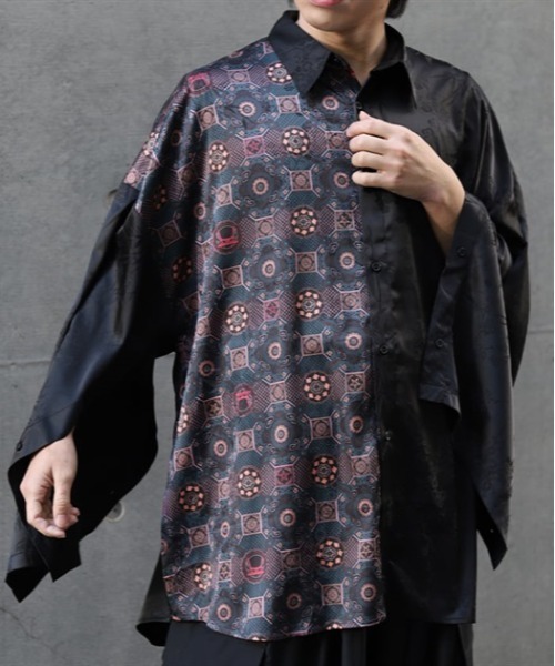 REZEN（リゼン）の「陰陽師×曼荼羅２ＷＡＹシャツ（シャツ/ブラウス・メンズ・ブラック/アイボリー/ローズ/レッドパープル・MEDIUM/LARGE）」の15枚目の写真