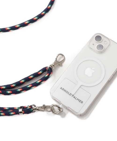 Arnold Palmer(アーノルドパーマー)の「パーマー ミックスコード シェア スマホストラップ(スマホグッズ・レディース・ベージュ/ネイビー・F)」の6枚目の写真