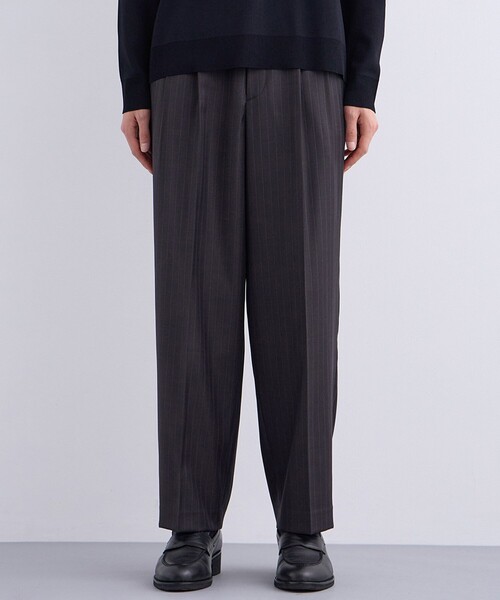 Loro Piana カジュアルパンツ チャコール 40 シンプル 着回し セットアップ着用可能】LORO PIANA FABRIC イージーパンツ