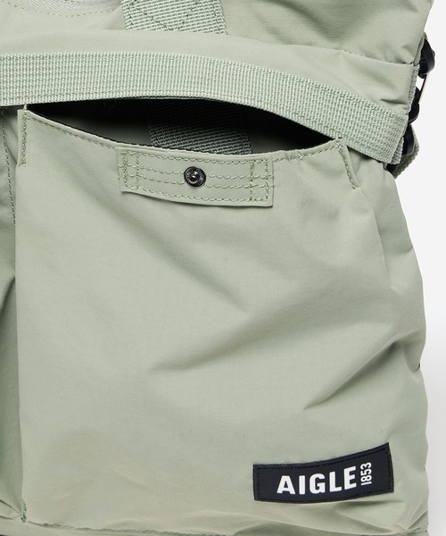 AIGLE（エーグル）の「撥水コンパクト ショルダーバッグ /ヘルメットバッグ（ショルダーバッグ・レディース・ブルー/ライトグリーン/ブラック・FREE）」の14枚目の写真