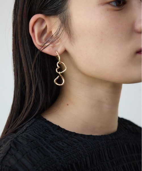 新品M.U.L. V2 チェーンピアス 真鍮 日本製アルメイファ セール】ハートチェーンピアス（ピアス（両耳用））｜AZUL BY MOUSSY