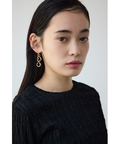 AZUL by moussy(アズールバイマウジー)の「ハートチェーンピアス(ピアス(両耳用)・レディース・ゴールド系その他/シルバー・FREE)」の9枚目の写真