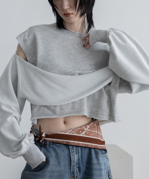 VEJAS アシンメトリートレーナー wee9s（ウィークス） トレーナー スウェット asymmetry design sweat