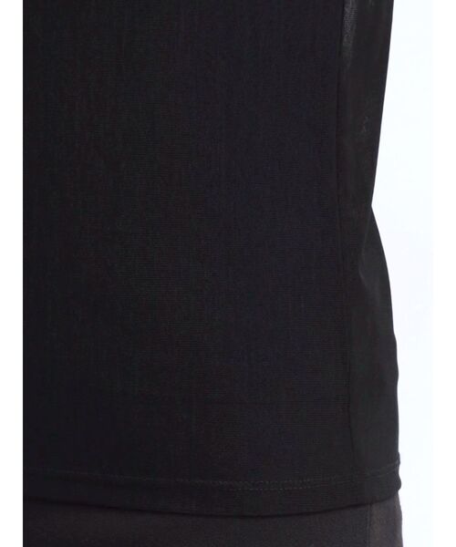 LAGUNAMOON（ラグナムーン）の「フレアスリーブチュールトップス（Tシャツ/カットソー・レディース・アイボリー/ブラック/ライトブルー・FREE）」の7枚目の写真