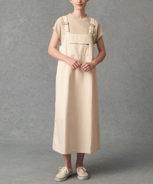 WOMEN'S COTTON DRILL OVERALLS SKIRT（スカート）｜DANTON