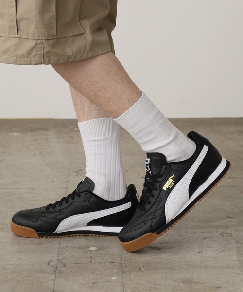 PUMA（プーマ）の「PUMA/プーマ ローマ ANNIVERSARIO スニーカー ガムソール メンズ 秋物 秋服 2026年秋冬（スニーカー・メンズ・ブラック・28/27.5/27/26.5/26）」の5枚目の写真