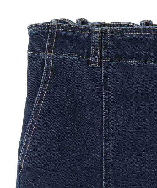 Green　Parks（グリーンパークス）の「GUMストレッチパネル切り替えデニムパンツ（デニムパンツ・レディース・ブラック/インディゴブルー・M/L）」の12枚目の写真