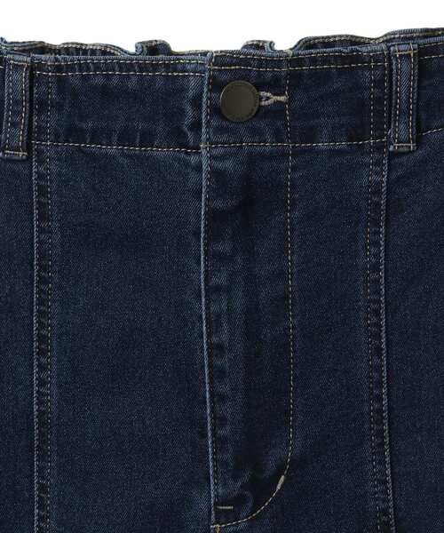 Green　Parks（グリーンパークス）の「GUMストレッチパネル切り替えデニムパンツ（デニムパンツ・レディース・ブラック/インディゴブルー・M/L）」の13枚目の写真