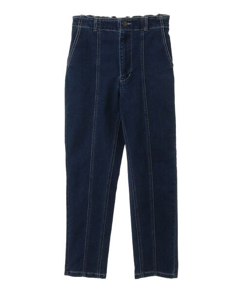 Green　Parks（グリーンパークス）の「GUMストレッチパネル切り替えデニムパンツ（デニムパンツ・レディース・ブラック/インディゴブルー・M/L）」の20枚目の写真