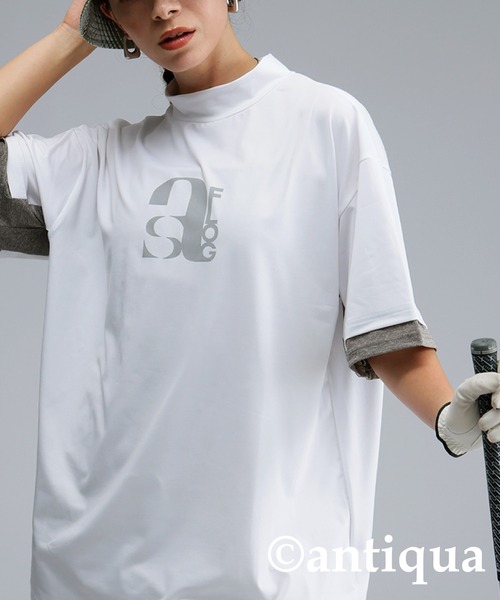 STCH オーバーサイズロゴ入りトップス antiqua ANTIQUA GOLF×STCH トップス メンズ 送料無料・6月29日