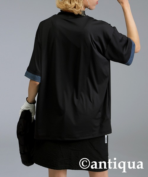 tシャツ 「STCH」切り替えロゴトップス レディース メンズ セール】【STCH】切り替えロゴトップス（Tシャツ/カットソー