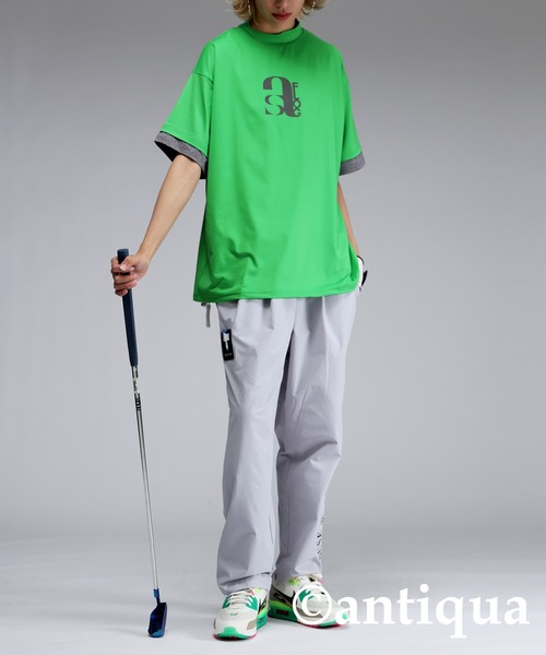 antiqua(アンティカ)の「【STCH】切り替えロゴトップス(Tシャツ/カットソー・レディース・ブラック/ホワイト/グリーン・LXL/ML)」の17枚目の写真