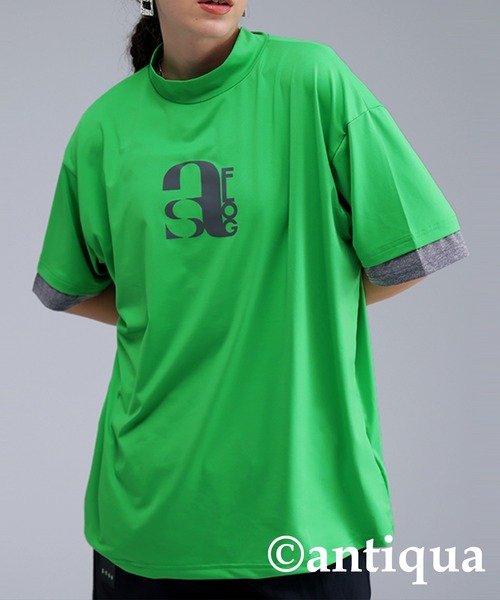 Criminal Damage★半袖 クルーネック ロゴ トップス Tシャツ★緑 龍柄スラブ天竺クルーネック半袖Tシャツ 備中倉敷工房 倉 25418