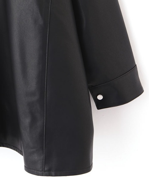 フェイクレザーオーバーサイズブルゾン（ブルゾン）｜ETRE TOKYO