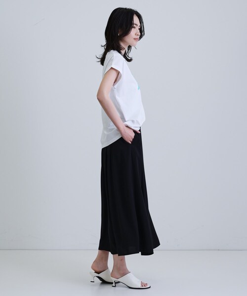 GALLEST(ギャレスト)の「ドレープギャザースカート(スカート・レディース・ブラック/ホワイト/グリーン系・36/38/40)」の16枚目の写真